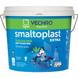 Vechro Smaltoplast Extra Eco Οικολογικό Πλαστικό Χρώμα Εσωτερικού Χώρου Λευκό 10lt