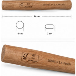 Ξύλινη Λαβή Σφυριού Hickory 26cm