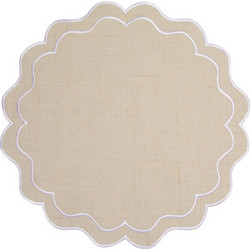 Σουπλά Banda GI0449 38cm Cream Casa Domani Βαμβάκι,Ύφασμα
