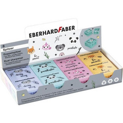 Ξύστρα πλαστική διπλή Eberhard Faber Animal Ass