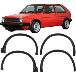 Πλαϊνά Φτερά Τροχών Για VW Golf ΙΙ (2) 83-87 Σετ 4 Τεμάχια
