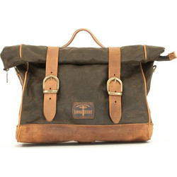 Longride, ''Old Chopper'' waxed cotton saddlebag. Khaki