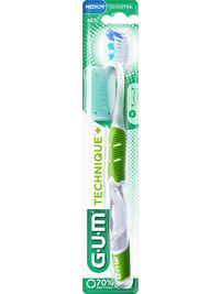 Gum Technique Compact 493 Medium Οδοντόβουρτσα Πράσινη