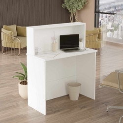 Hanah Home Beg20-W Γραφείο Reception 90x44.5x110cm White 956LCS1177
