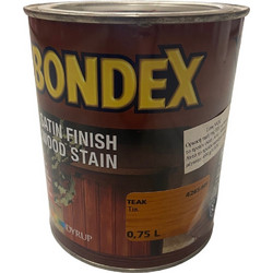 Bondex 905 Teak Βερνίκι Εμποτισμού Ξύλου Έτοιμο προς Χρήση Satin 0.75lt