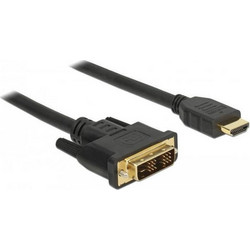 Cable DVI-D male - HDMI male 5m Μαύρο (85586)