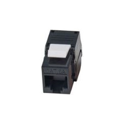 Βύσμα Keystone RJ45 CAT6A Power On KJ-C6A-U001B UTP Toolless Μαύρο