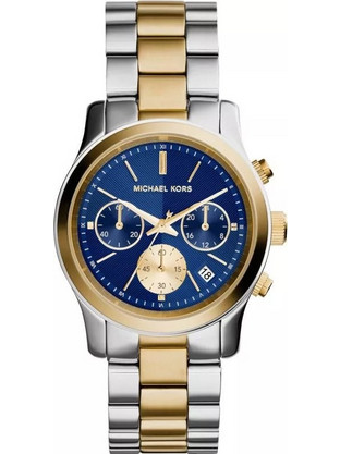 Michael Kors Runway Γυναικείο Ρολόι Χρονογράφος με Ασημί Μεταλλικό Μπρασελέ MK6165