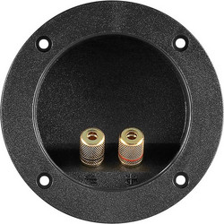 POWERTECH τερματικό ηχείου 6mm ή banana plug 4mm CAB-V036, Φ105mm, μαύρο