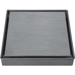 Square Gun metal - Σιφώνι δαπέδου 15216