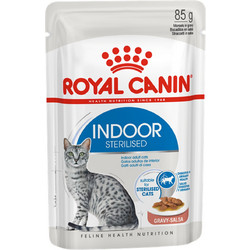 Royal Canin Indoor Sterilised with Meat in Gravy 85gr