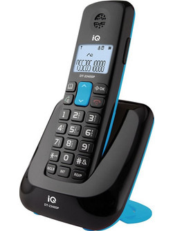 IQ DT-2340SP Ασύρματο Τηλέφωνο με Ανοιχτή Ακρόαση Μαύρο Μπλε