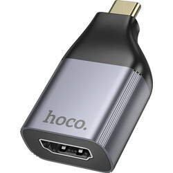 Αντάπτορας Hoco UA33 USB-C σε HDMI 4K 30Hz (3840 x 2160P) Θηλυκό Γκρι