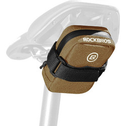 Rockbros F006 bicycle saddle bag 0.35 l - brown