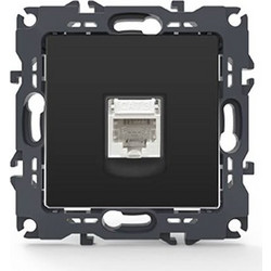 Aca Light PRIME ΠΡΙΖΑ ΤΗΛΕΦΩΝΟΥ MAT ΑΝΘΡΑΚΙ ΜΕ ΒΥΣΜΑ 1XRJ11 CAT3 IP20