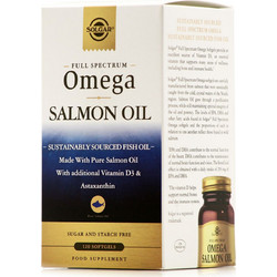 Solgar Wild Alaskan Full Spectrum Omega Έλαιο Σολομού & Ιχθυέλαιο 120 Μαλακές Κάψουλες