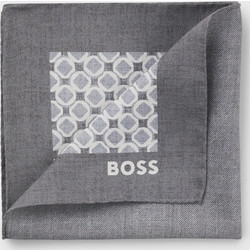 Μαντήλι BOSS H-POCKET SQ. ONE Silk Pocket Square Dark Grey