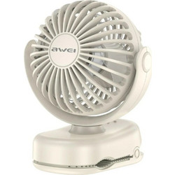 Awei Mini Desk Fan Clip 1200mah White F45