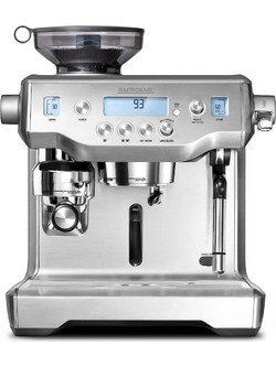 Gastroback Αυτόματη Μηχανή Espresso 1500W Πίεσης 15bar για Cappuccino με Μύλο Άλεσης Ασημί