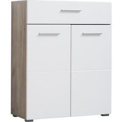 ΚΟΜΟΤΑ-ΜΠΟΥΦΕΣ Beny 2K1F GREY OAK-ΛΕΥΚΗ ΛΑΚΑ 79x35x97,5εκ