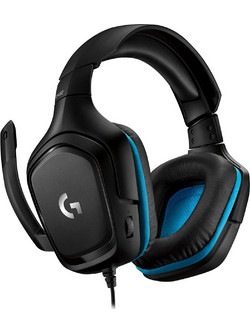 Logitech G432 7.1 Gaming Headset Over Ear Black Blue