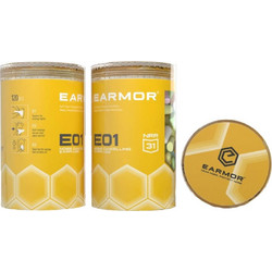 Ωτοασπίδες EARMOR E01, Βύσμα Αφρώδους Υλικού, Διάφορα Χρώματα - 120 τεμ. E01
