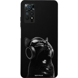 Sonique Men's Edition Θήκη με Σχέδιο «Audio Kitten - Black» (Xiaomi Redmi Note 11 Pro 4G/5G / Redmi Note 12 Pro 4G)