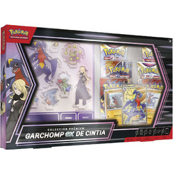 Latin Pokemon Garchomp ex Cynthia Blister set of collectible cards