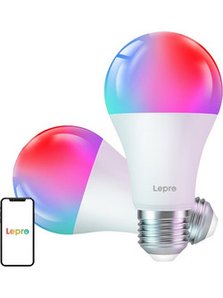 LED bulb LEPRO B2-2 E27 Wi-Fi 1100lm 2pcs