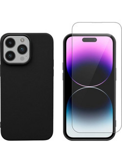 Redshield iPhone 14 Pro TPU & Tempered Glass Black Θήκη Κινητού & Προστατευτικό Οθόνης