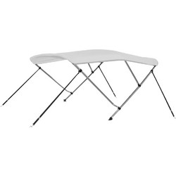 vidaXL Τέντα Σκάφους με 4 Αψίδες Ναυτικό 243x(230-244)x137 εκ - 3-αψίδες-λευκή, 183 x 160 x 137 cm