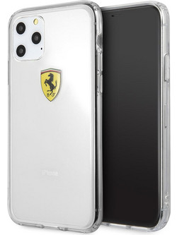 Ferrari Hard Case Clear Shockproof Θήκη προστασίας - iPhone 11 Pro Max (Διάφανη/3D Logo)