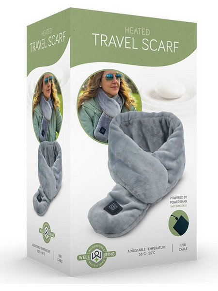 The Source - Heated Travel Scarf - Θερμαινόμενο Κασκόλ Λαιμού με Τροφοδοσία USB & 3 Επίπεδα Θερμοκρασίας