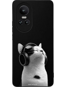 Sonique Men's Edition Θήκη για Oppo Reno10 Pro 5G Audio Kitten - Λευκό
