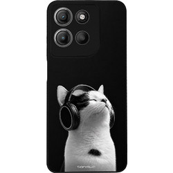 Sonique Men's Edition Θήκη Audio Kitten Λευκή (Motorola Moto G15 4G / Moto G15 Power / Moto G17 5G / Moto G17 Power 5G)