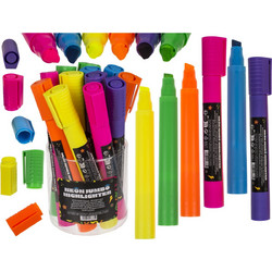 Μαρκαδόρος Υπογραμμίσεως Neon 19.5cm Σε 6 Χρώματα 1Τμχ