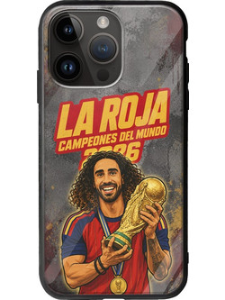 Θήκη La Roja Campeones del Mundo - Marc Cucurella iPhone 15 Pro Max Groove TPU (Tempered Glass και TPU)