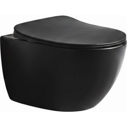 Λεκάνη Κρεμαστή Creavit Free Μαύρο Ματ (FE320 AM)