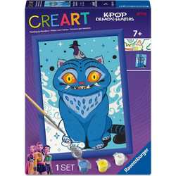 CreArt Canvas: K-Pop Demon Hunters - Derpy Tiger & Sussie Bird (Σετ Ζωγραφικής με Αριθμούς 18x24cm)