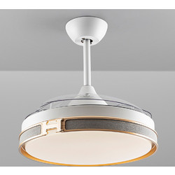 Schuller Heron 175180D Ανεμιστήρας Οροφής 106cm 35W με Φως & Τηλεχειριστήριο Λευκός Χρυσός