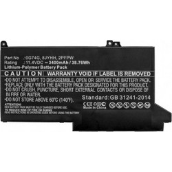 0G74G / 8JYHH 2-Power Battery (Compatible) for Dell Latitude 5300 5310 7300 7100 11.4v 3500mAh 0G74G,8JYHH,2pfpw