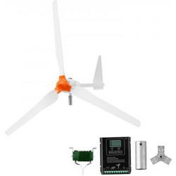 Γεννήτρια ανεμογεννήτριας VEVOR 1500W 24V, κιτ ανεμογεννήτριας 3 λεπίδων με υβριδικό ελεγκτή αιολικής/ηλιακής ενέργειας, αποδοτική 3-φασική μόνιμη γεννήτρια αιολικής ενέργειας AC για οικιακό αγρόκτημα