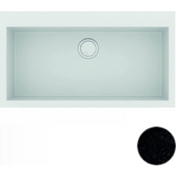 Sanitec 345 Ένθετος Νεροχύτης Γρανίτη Ματ Metallic Space 86x50cm