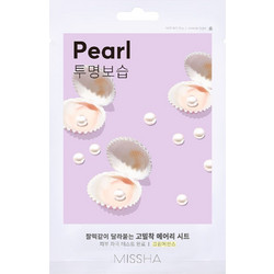 Missha Airy Fit Pearl Sheet Μάσκα Προσώπου για Ενυδάτωση με Υαλουρονικό 19gr