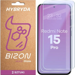Υβριδικό Τζάμι Προστασίας Bizon Glass Mule Duo Xiaomi Redmi Note 15 Pro 4G / 5G
