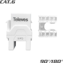 209901 Keystone Jack RJ45 UTP Cat.6 Θηλυκό 90/180 white