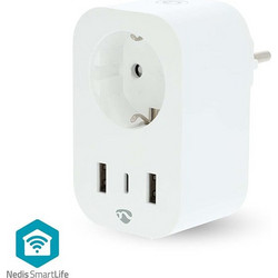 Nedis 233-2700 Smart Πολύπριζο με 2 USB-A και 1 USB-C