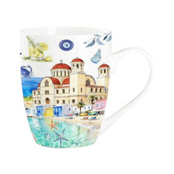Σετ κεραμική κούπα Souvenir - 12pcs - Paralia - 0034695