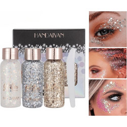 Σετ Glitter Face & Body Gel 3 τμχ Handaiyan - 001