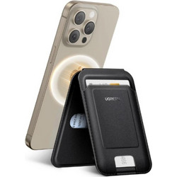 Ugreen Magnetic wallet with stand function for iPhone MagSafe LP836 leather black (45165)